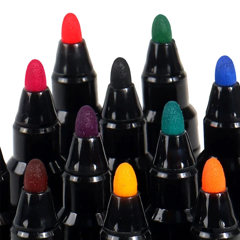 Magnetic Erasable Whiteboard Markers with Quick-Dry Water-Based Ink and Built-In Eraser