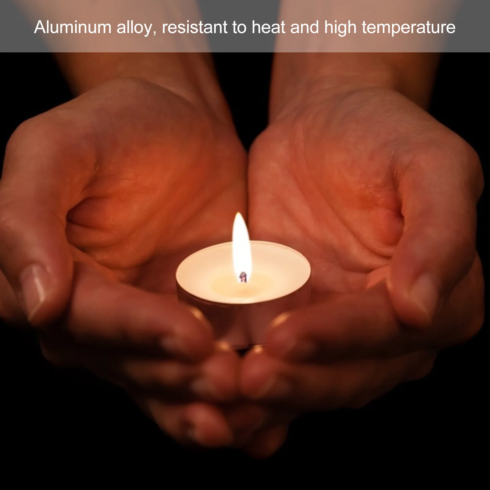 100 Pcs Tea Wax Aluminum Box Light Holders Tealight Case Cup Empty Jars Cups Candles Travel