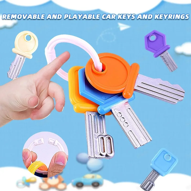 Baby Toy Musical Car Key Vocal Smart Remote Car Voices Pretend Play Educational Toys For Children Baby Music Toys 5