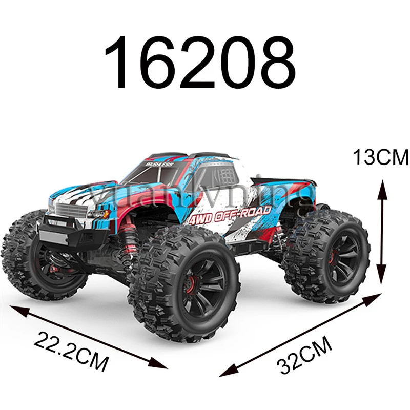MJX 16207 16208 원격 조종 자동차 1/16 4WD RC카 70KM/H 브러시리스 RC 레이싱카 원격 조종 오프로드 트럭 장난감
