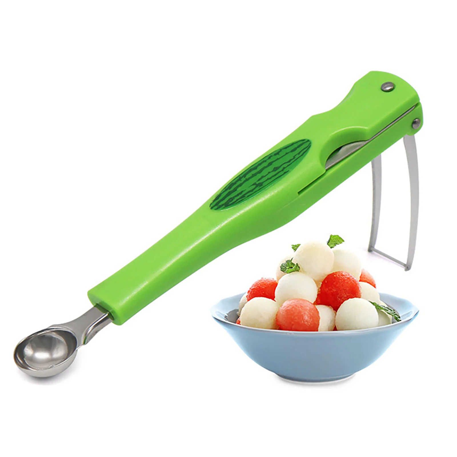 

3 In1 Watermelon Splitter Pulp Spoon Fruit Ball Digger Multifunction Stainless Steel Kitchen Watermelon Fruit Cutter Slicer Tool