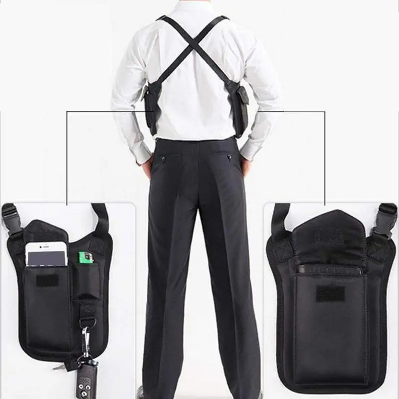 Anti-Thief Underarm Shoulder Bag, Concealed Pack Pocket, Multi-Purpose Men/Women Safety Double Storage Armpit Holster