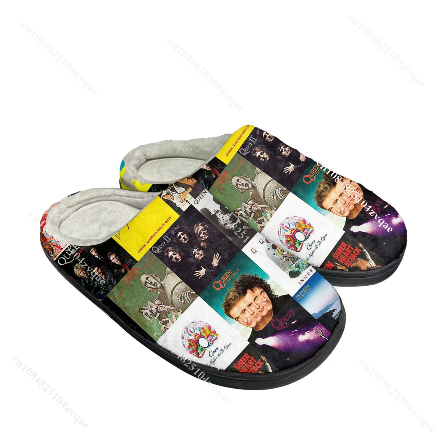Queen Rock Band Fashion Home Cotton Custom Slippers Mens Womens Sandals Plush Bedroom Casual Keep Warm Shoes Thermal Slipper
