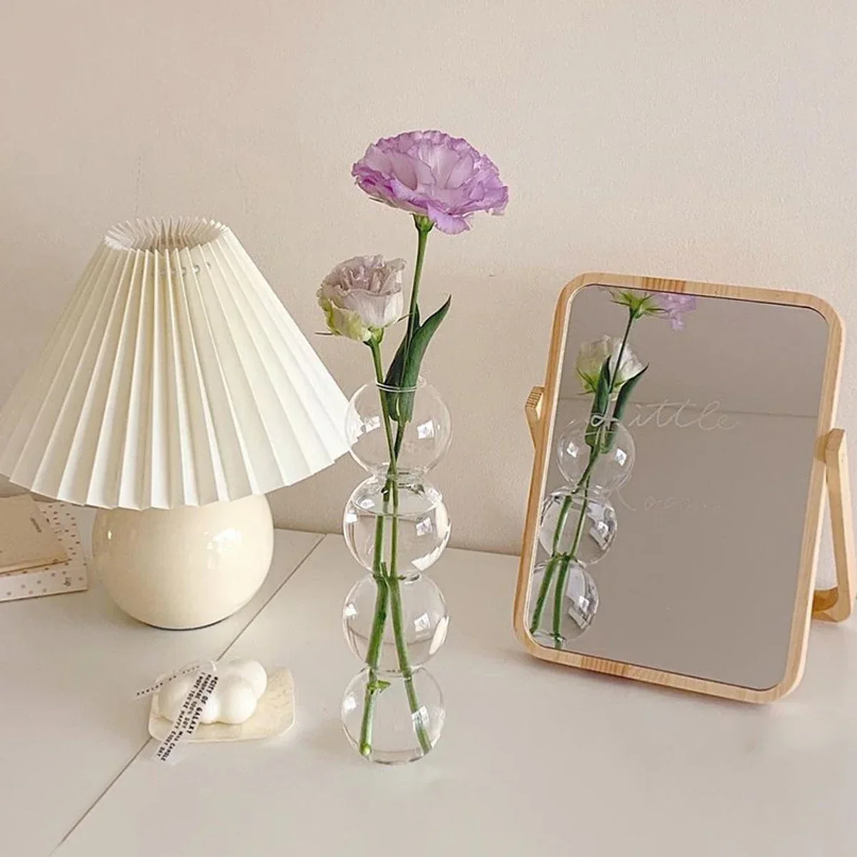 Creative Glass Bubble Vase Transparent Decoration