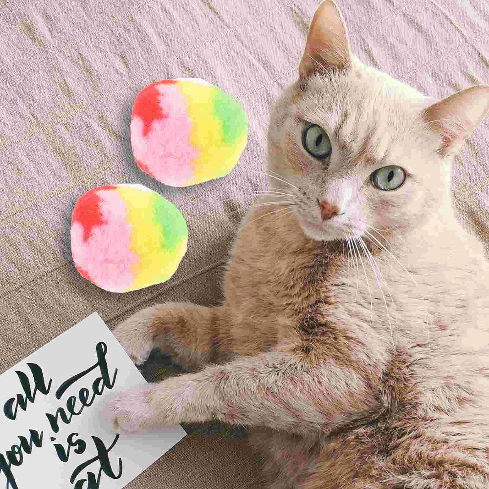 

4 Pcs Cat Toy Ball Scratcher Hairball Pet Toys Supplies Household Indoor Scratching Scratchers