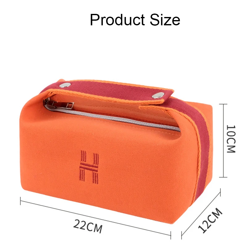 Simple Waterproof Canvas Makeup Pouch Fashion 2021 New Cosmetic Bag Women  Makeup Organizer Toiletry Bag Travel Cosmetics Bag - AliExpress