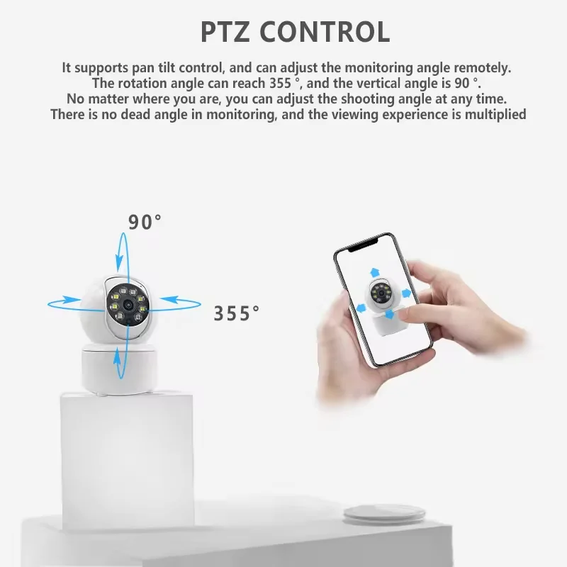 ICSEE App 2MP WIFI Smart Camera Security Protection Baby Monitor Full Color Night Vision Ai Human Tracking Two-Way Audio ICSEE 3