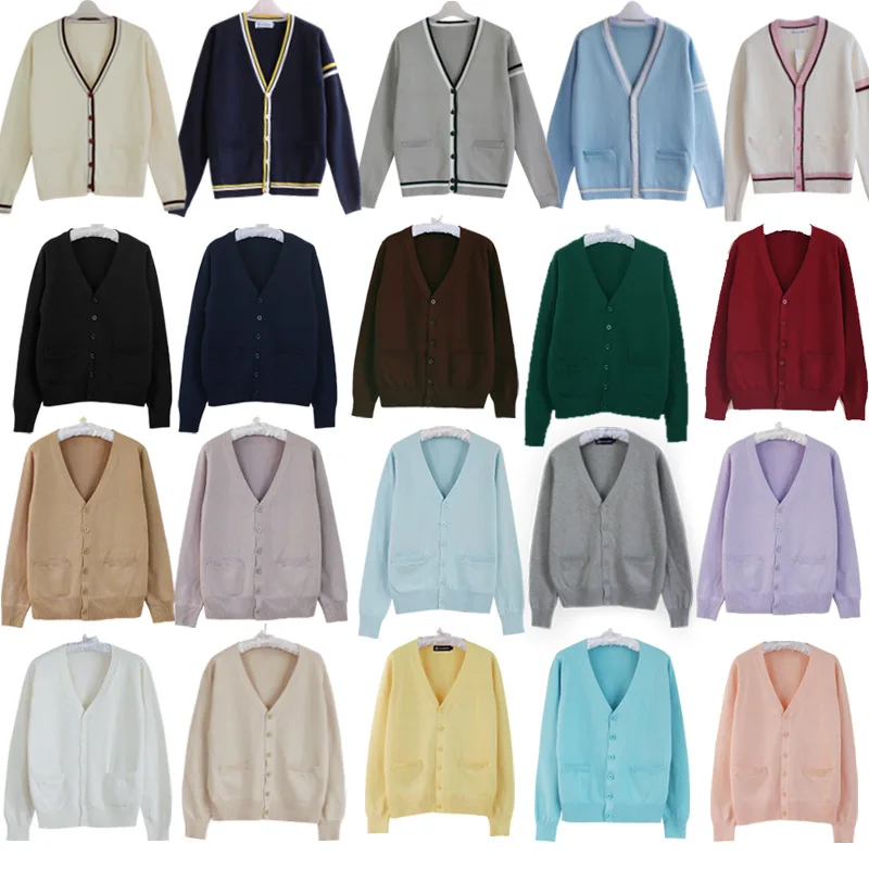 Japanese JK Uniform Cardigan Class Uniform British Student School Knitted Sweater