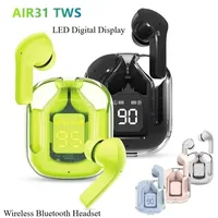 N27 Tws Wireless Bluetooth Headset Transparent Headphones ENC Power Digital Display Stereo Sound Earphones for All Smartphones 2