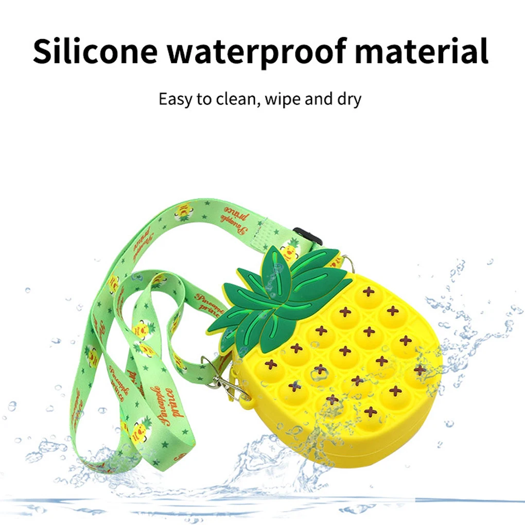 حقائب كروس بودي سيليكون للبالغين ، محفظة تخفيف الضغط ، أكياس نقود ، كرتون لطيف ، عملة فقاعية ، هدايا للتسوق في الهواء الطلق