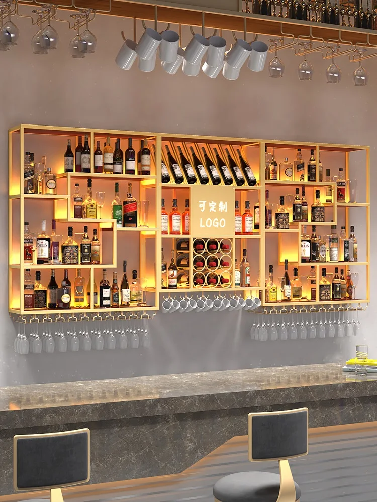 Bar Counter Hanging Wine Bar Counter Wine Rack Modern Bar Counter