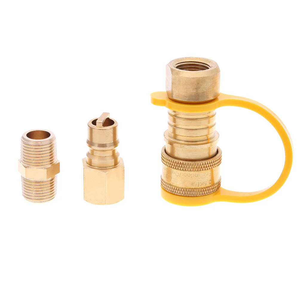 Brass Propane Gas Grill Quick Disconnect Kit