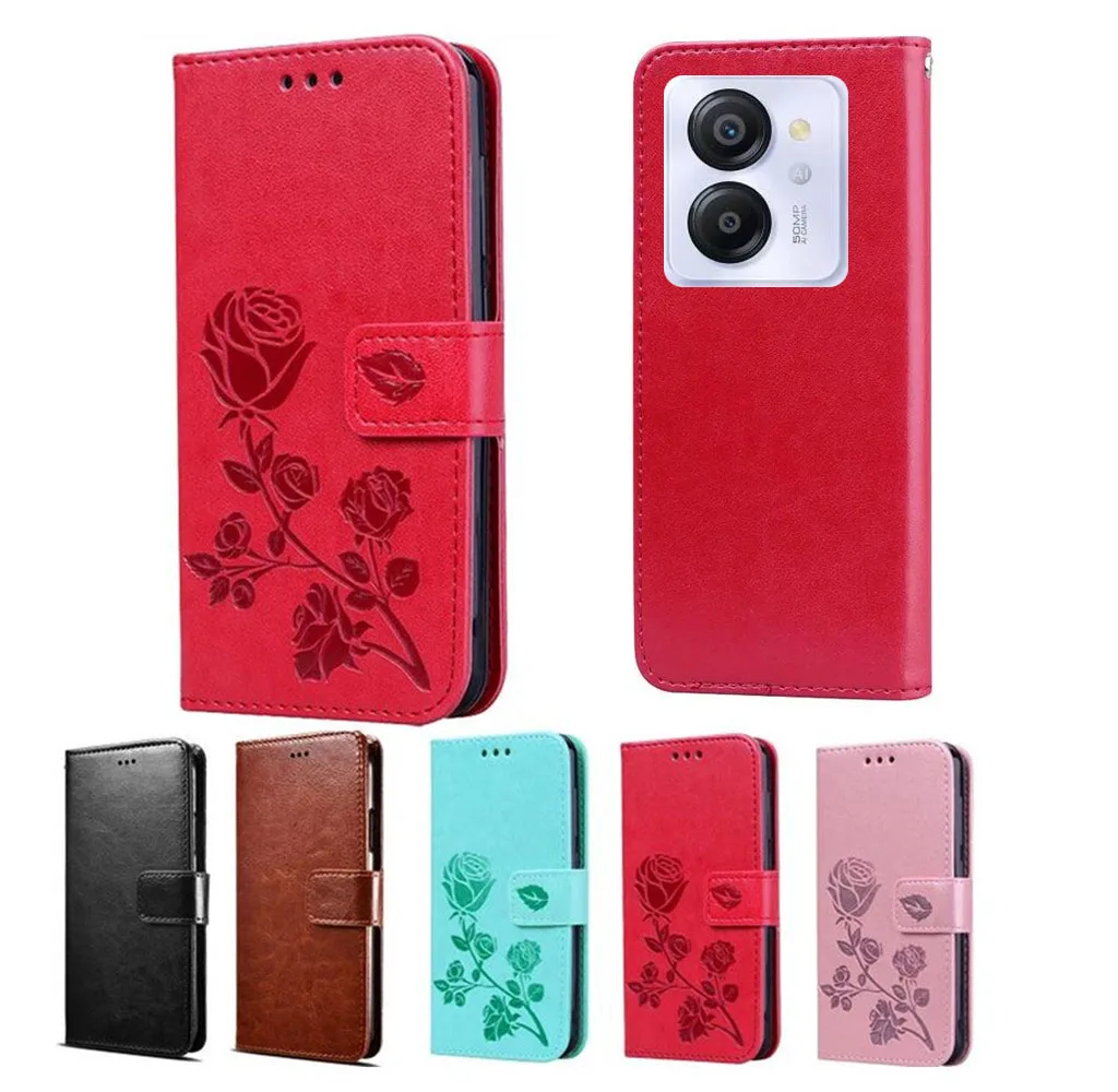 BAILI Setoso Cover Per Blackview Color 8 - Custodia A Libro Con Porta Carte E Cavalletto Magnetico