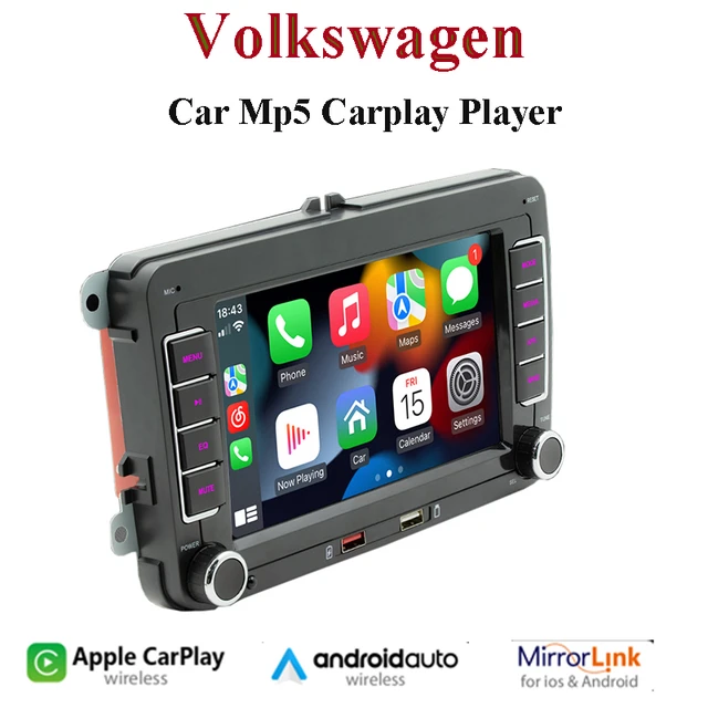 SISTEMA MULTIMEDIA 2 DIN CARPLAY ANDROID AUTO