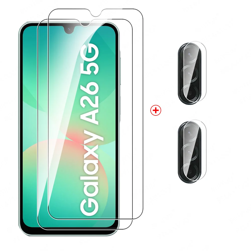 4-in-1 Tempered Glass Screen and Camera Protector Set