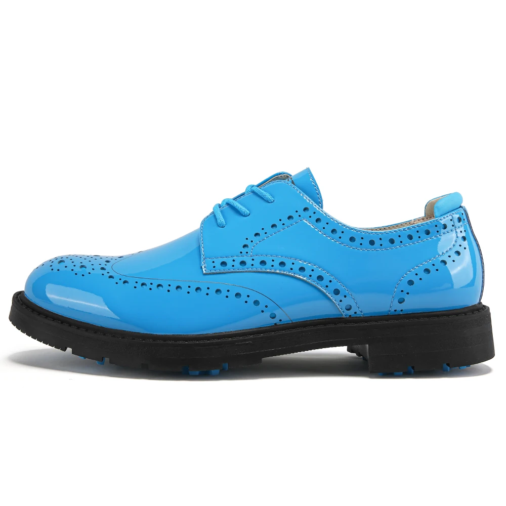 2025 New Non-slip Golf Shoes with Nails Glossy Men's Sports Shoes Lightweight Breathable and Wear-resistant Training Shoes 3