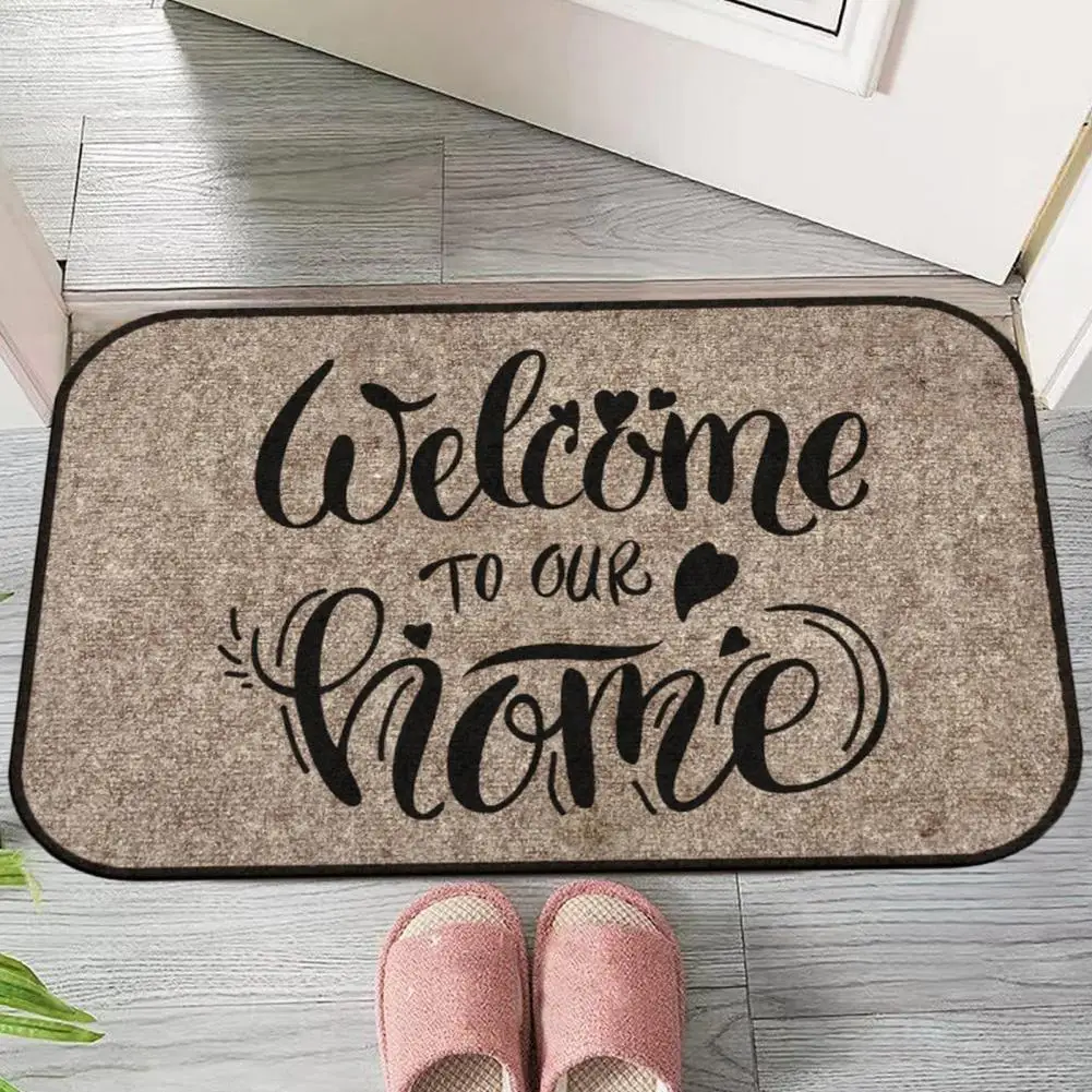 Non-slip Entryway Mat Weather-resistant Doormat Multi-purpose Anti-slip Door Mat for Outdoor Indoor Decoration for Outdoor