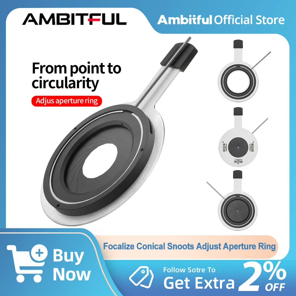 AMBITFUL AL-16 収納バッグ・絞りリング付 Amazon | AMBITFUL AL-16フォーカライズコニカルスヌートオプティカル