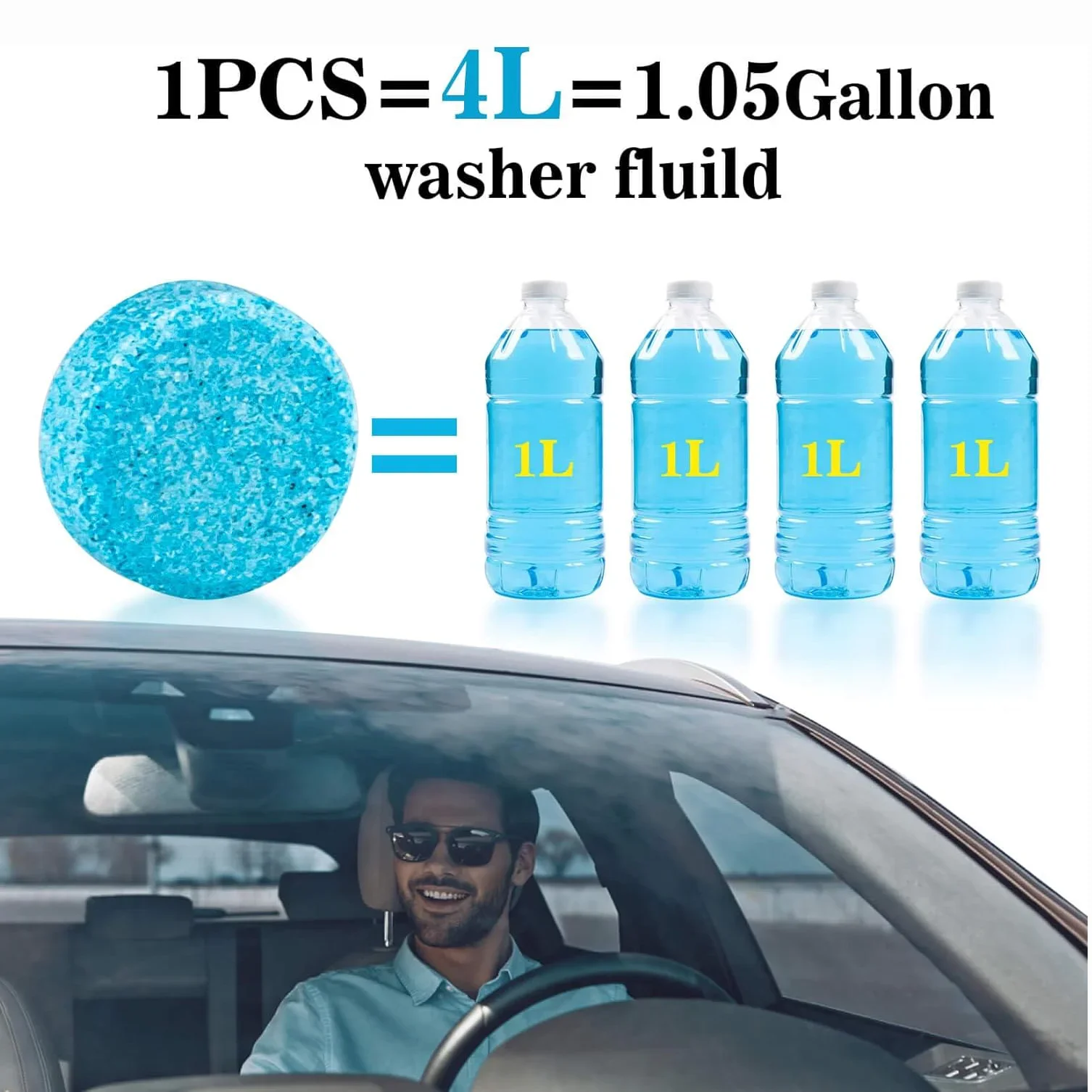 Auto Glass Cleaning Tablets Auto Glass Cleaner Windscreen Wiper Solid Foam Tablets Foam Water Solid Cleaner glass cleaner