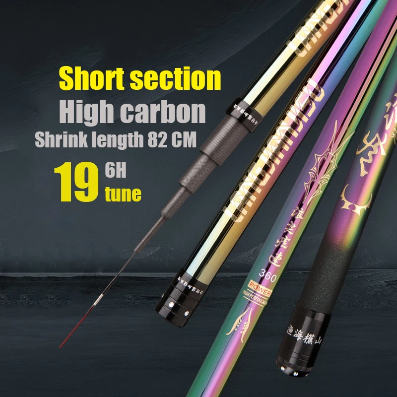 2.7M/4.5M/5.4M/6.3M/7.2M/8M/10MTelescopicStreamRodCarbonReservoirPondFishingRodSuperLightHardFiberHandFishingPole-AliExpress18