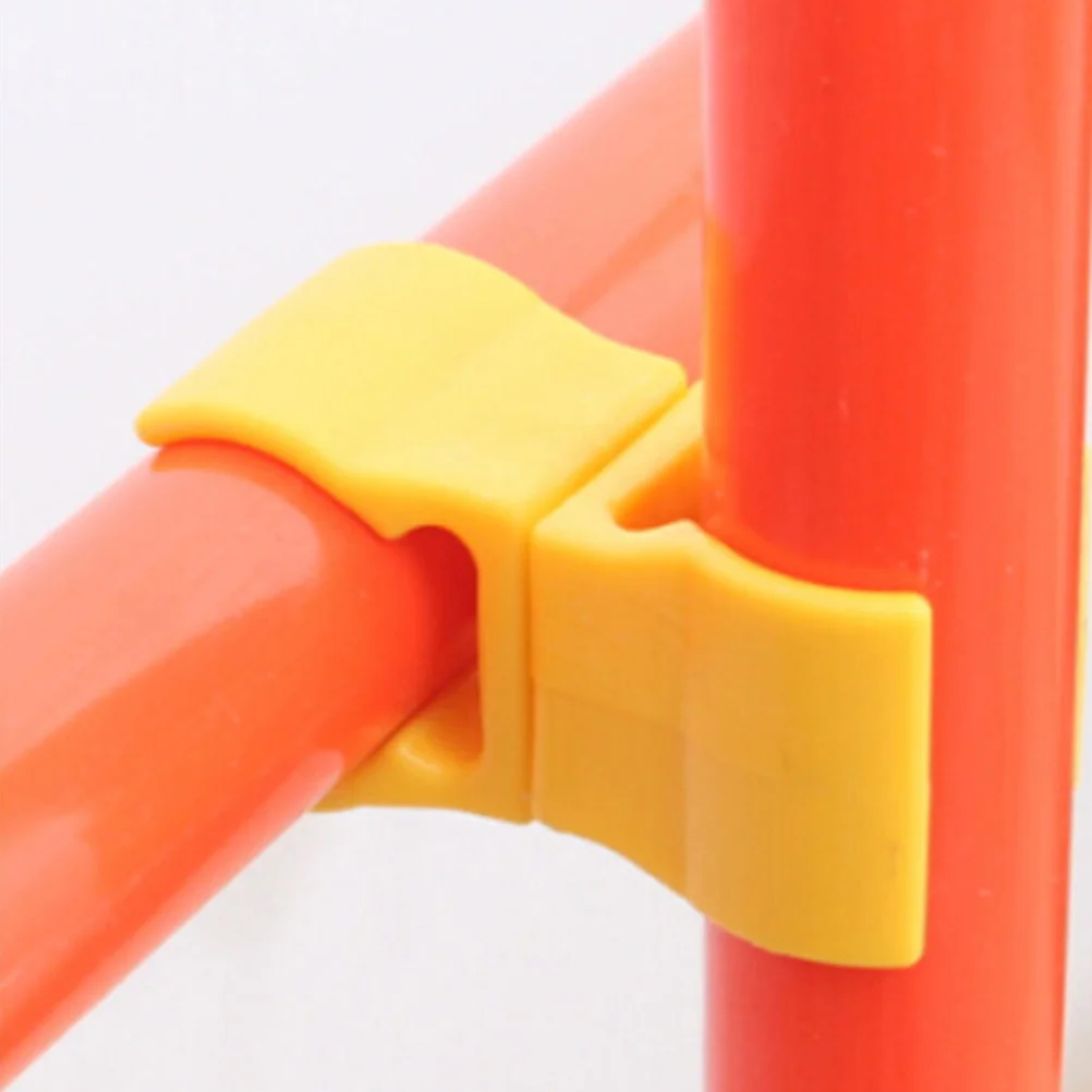 

10 Pcs Football Training Obstacles Waterproof Sign Rod Buckle Soccer Sports Basket Gear Basketball Pole