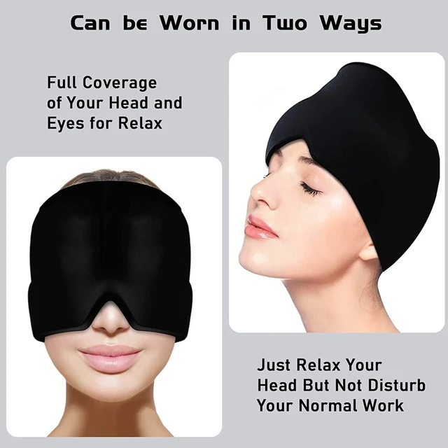 Gel Hot Cold Therapy Headache Migraine Relief Cap For Chemo Sinus Neck Wearable Therapy Wrap Stress