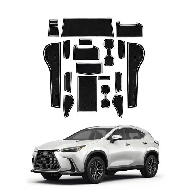 LFOTPP レクサス NX 2022 2023 左ハンドル用車ドア溝マット滑り止め 