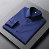 Men's Casual and Fashionable Long Sleeved Solid Color Shirt Non Ironing and Wrinkle Resistant Business Top 6