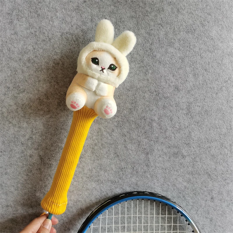 Cat Badminton Racket Handle Cover Cartoon Grip Protectors Handcraft Gift badminton racket