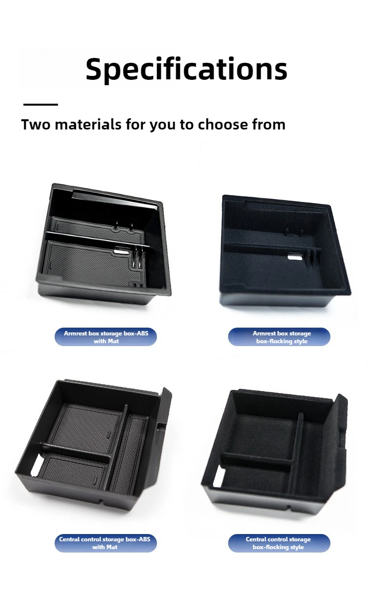 for Tesla Model Y L Juniper 2026 Center Console Organizer Storage Box Anti-slip Cup Mat Armrest Box Hidden Box YL Accessories
