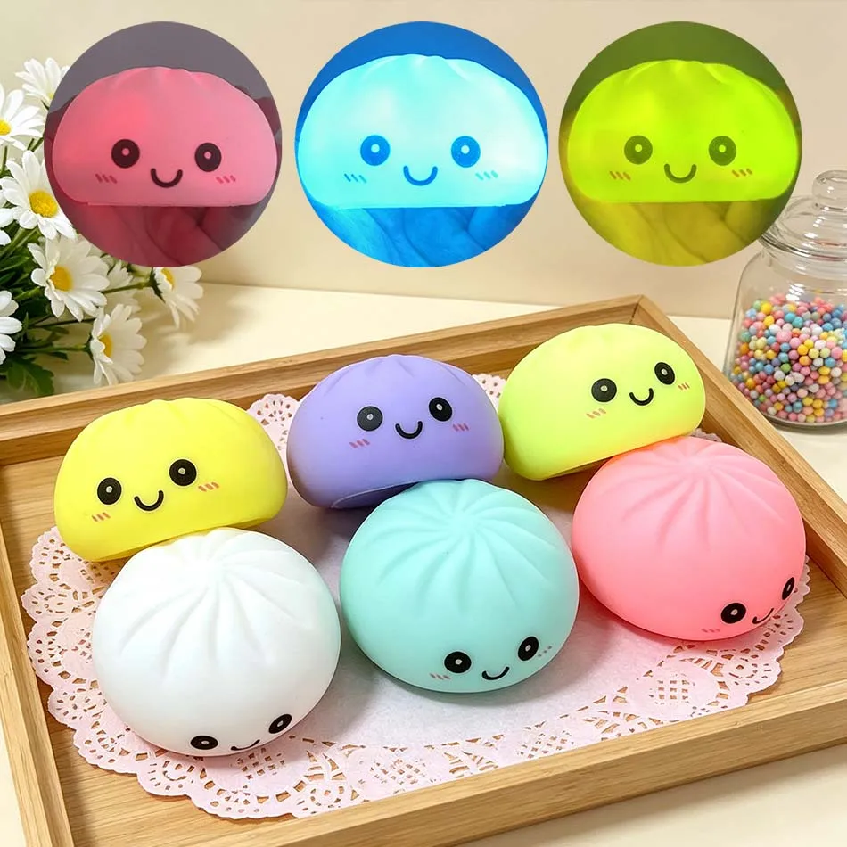 Dumpling Bun Stress Relief Squishy Ornament - Fun Desk Fidget Toy & Unique Gift