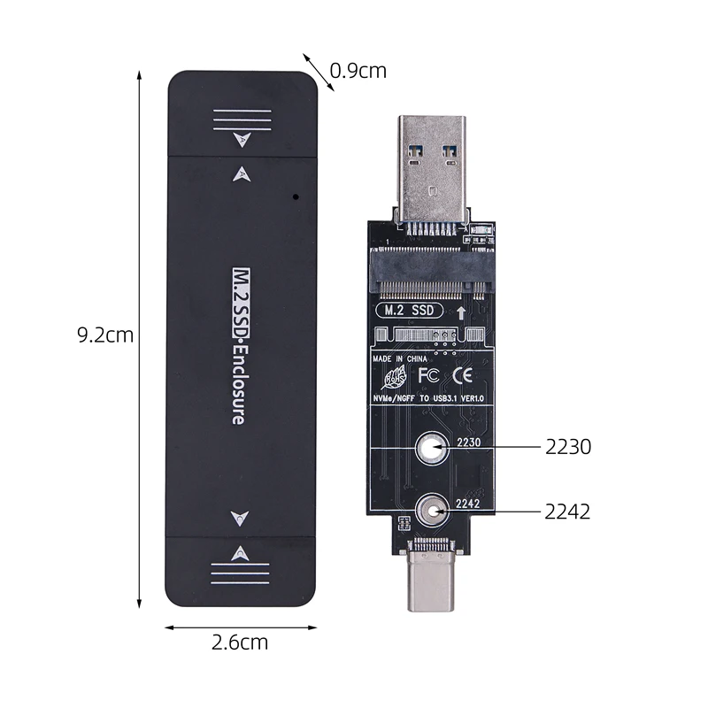 nvme gabinete ssd adaptador usb nvme caso