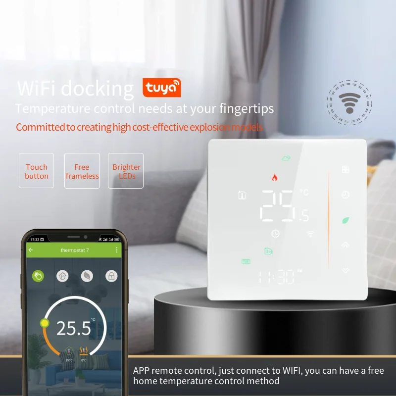 Wifi Heating Thermostat Warm Floor Gas Boiler Digital Temperature Controller 220V Tuya Smart Life Alexa Google Home Assistant Electric Thermostat