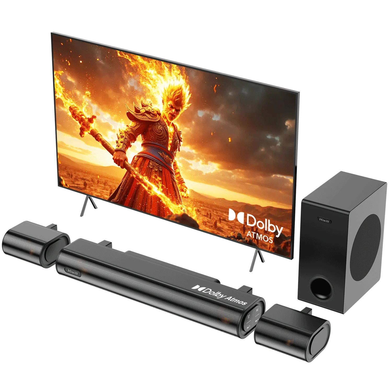 Soundbar Hiwill HiElite A41 - 4.1 Canali, Dolby Atmos, Subwoofer, 300W, Per TV - Foto 3