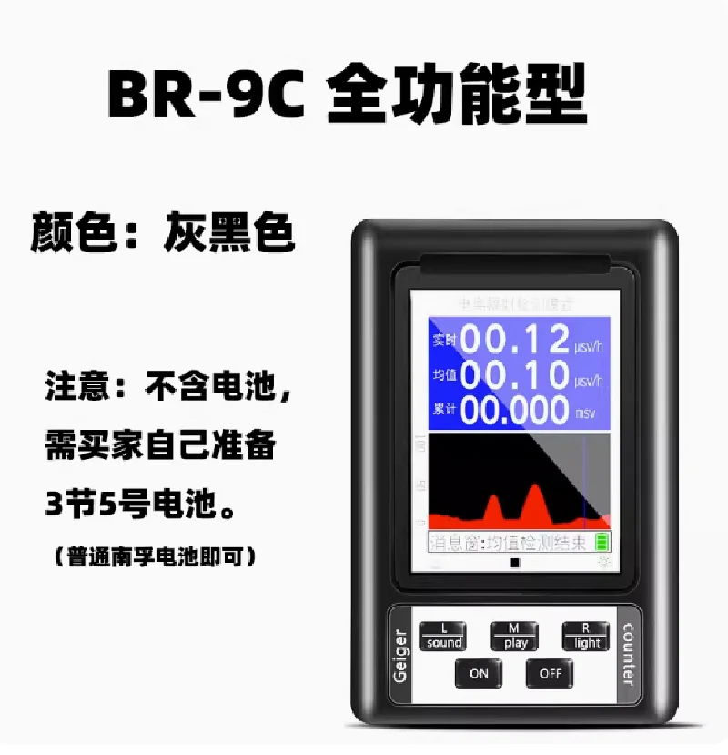 

BR-9 Nuclear radiation detector counter marble radiation detector electromagnetic radiation professional household negative ion