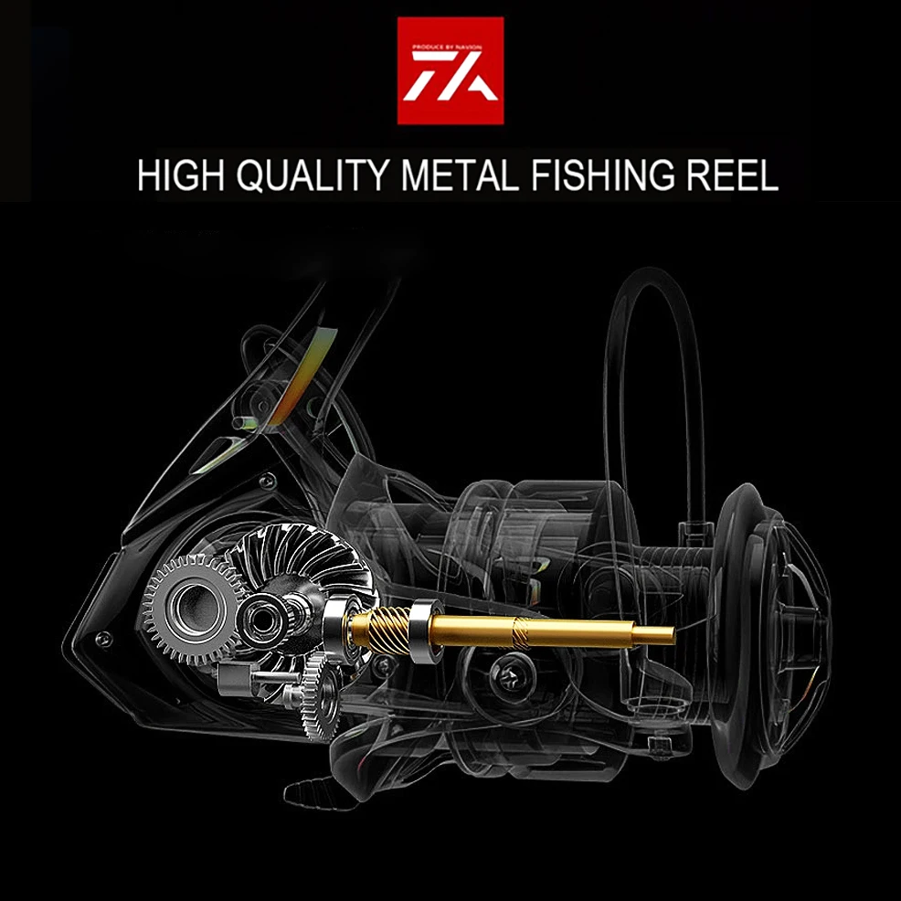 High Quality Alloy Fishing Reel Double Spool 5.5:1 4.7:1 Gear Ratio High Speed Spinning Reel Casting reel Carp For Saltwater