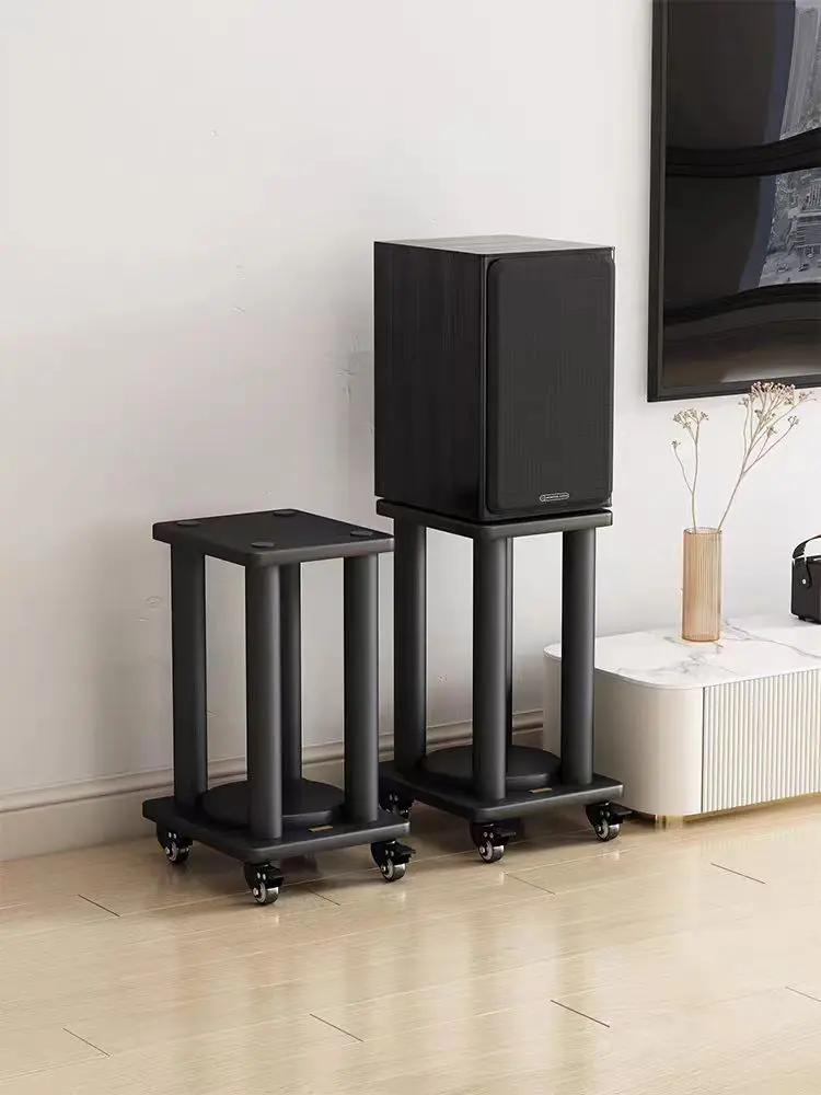 B-1201 스피커 스탠드 데스크탑 AV 룸 책장 베이스 트레이, 충격 흡수 풋 핀, 주변 바닥 스탠드 H20-80CM