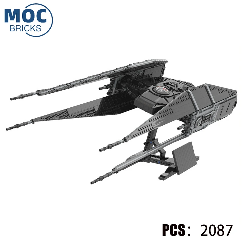 

Space War Series Spacefighter Frigate Building Block Model DIY High Difficulty Assembling Bricks Children MOC Toys Xmas Gifts