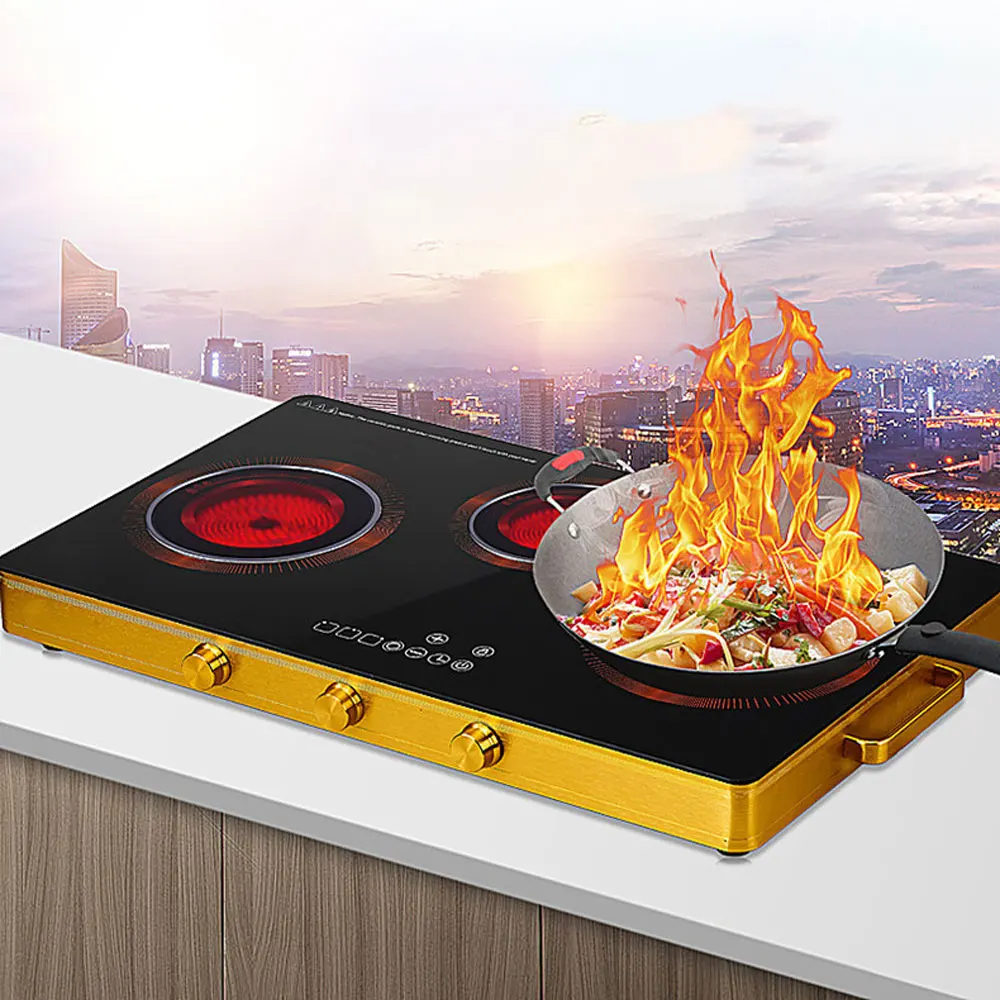 Double Stove Induction Cooker Electric Cooker Ceramic Stove Household Induction Desktop High Power
