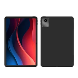 Premium Soft Silicon TPU Tablet Back Cover Case - 11 Inch for Lenovo Tab M11 11in (Black)