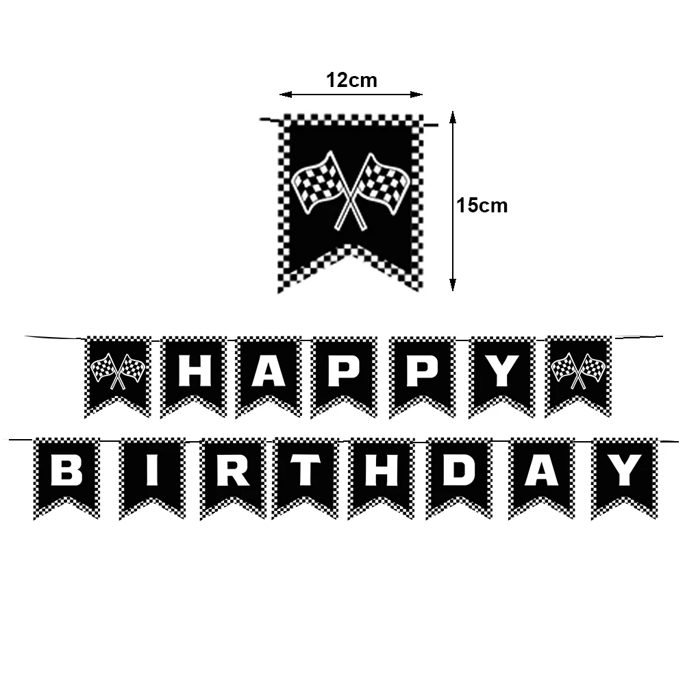Race Car Party Hanging Decorations Wheel Tire Hanging Swirl Ornaments Racing Happy Birthday Banner Wheel Party Birthday Supplies