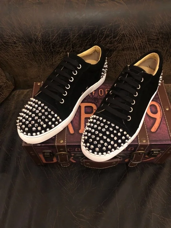 2022 Red Bottoms Men Women Shoes Studded Spikes Loafers Sneakers Suede  Leather Flats Mens Trainers Casual Shoe Jogging Walking 02 From Rose088,  $106.94