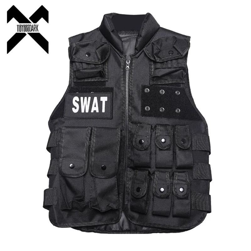 

Tactical Vest Men Military Functional Cargo Vest Sleeveless Coat Adjustable Chest Circumference Vest Techwear