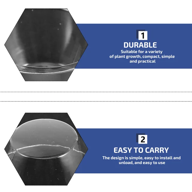 Cove Dome Műanyag Fedelek Termesztése Csészék Átlátszó Fagyasztás Kert Tiszta Melegítés Téli Hidroponikus Csengő - Image 3