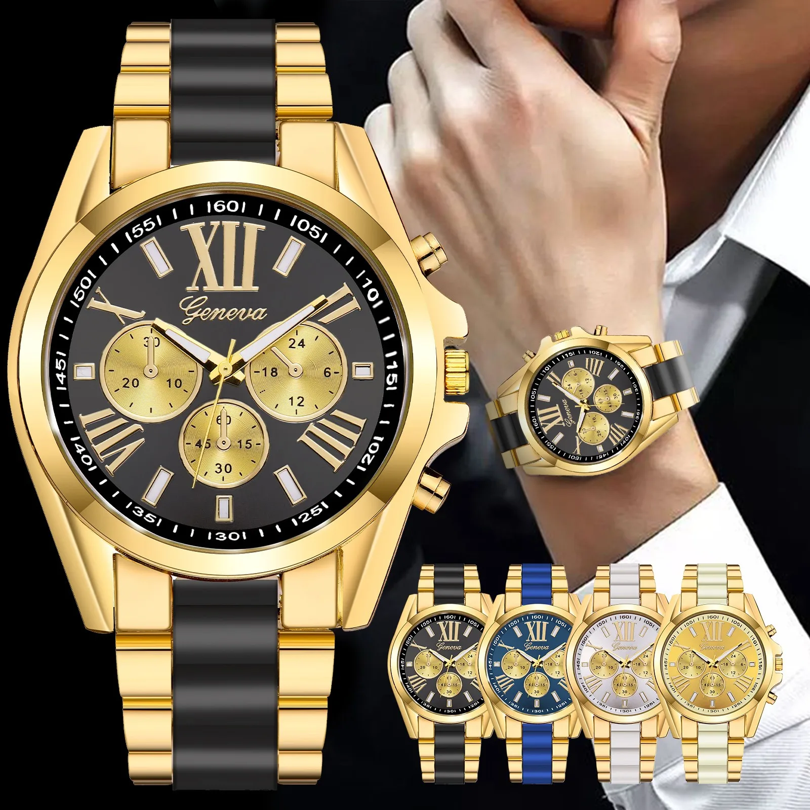 

Mens Casual Quartz Stainless Steel Band Diamonds Business Watch Diminutive Exquisite Quartz Wristwatches Saat Erkek Kol Saati