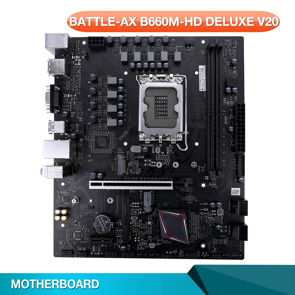 Battle-Ax B660M-Hd Deluxe V20 Per Scheda Madre Colorata Lga1700 Ddr4 Support12 Gen