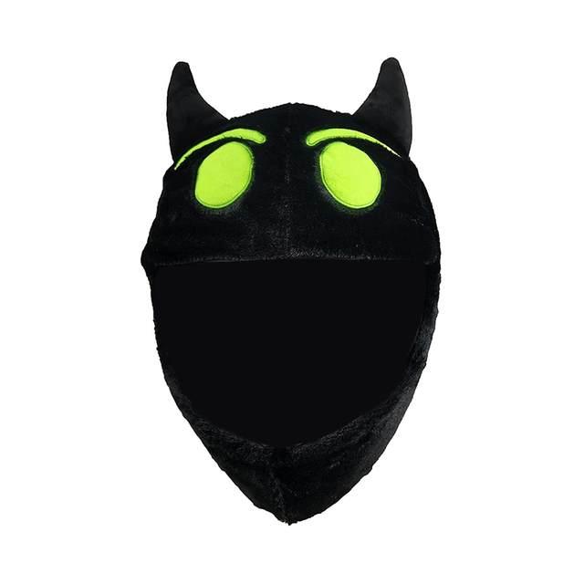 Devil Motorcycle Helmet Cover Cute Warm Easy to Install Funny Helmet Cover