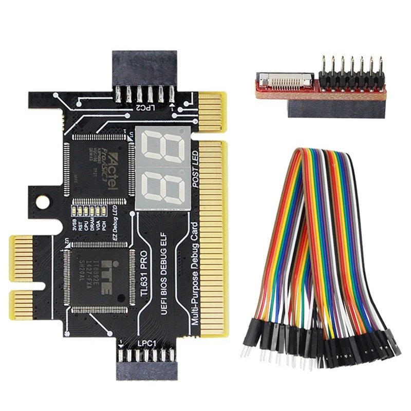 

TL631 Pro PCI PCI-E Mini PCI-E Motherboard Diagnostic Card Multifunction Desktop Laptop Diagnostic Analyzer