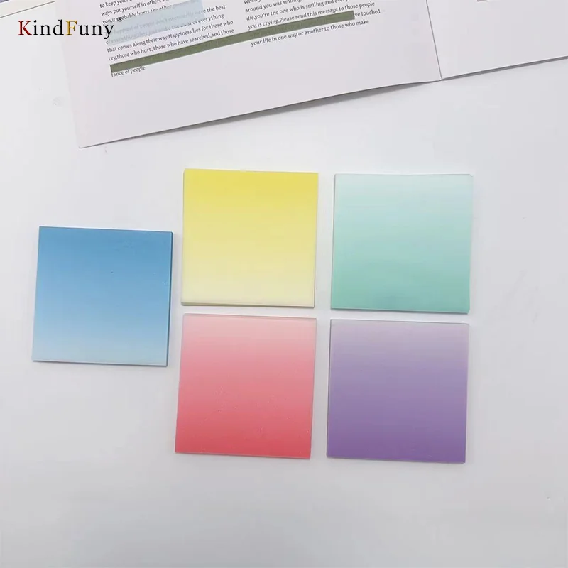KindFuny 250Pc Self Adhesive Page Markers Transparent Waterproof Stationery Classify Files Flags Posted it Planner Stickers 5