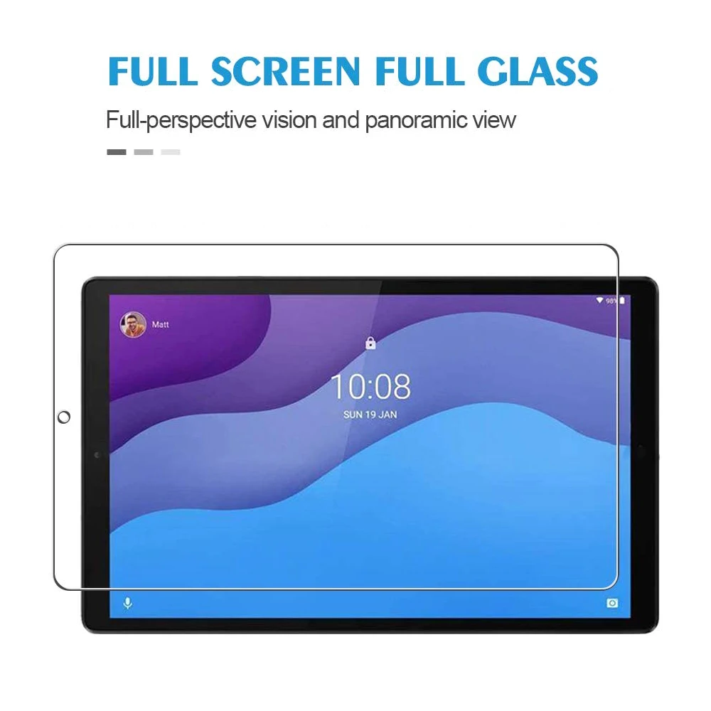 2pcs Screen Protector Tempered Glass For Lenovo Tab M10 HD 2nd Gen 10.1'' TB-X306F TB-X306X HD Clear Anti Scratch Tablet Film